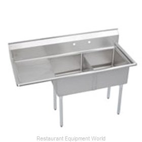 Elkay S2C18X18-L-18X Sink, (2) Two Compartment