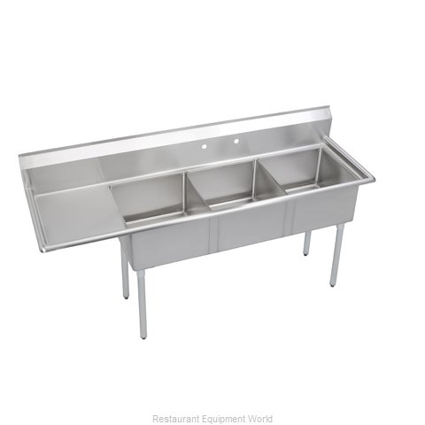 Elkay S3C18X18-L-18X Sink, (3) Three Compartment