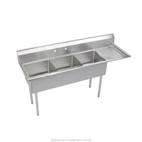 Elkay S3C18X18-R-18X Sink, (3) Three Compartment