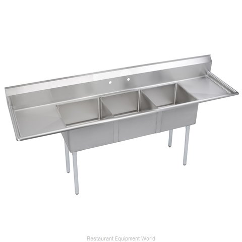 Elkay SE3C18X18-2-18X Sink, (3) Three Compartment