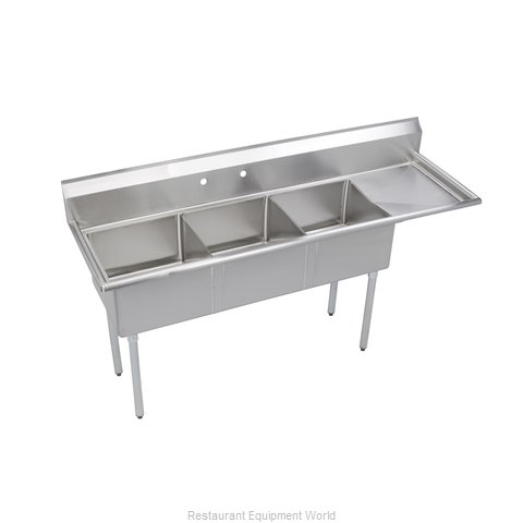 Elkay SE3C18X18-R-18X Sink, (3) Three Compartment