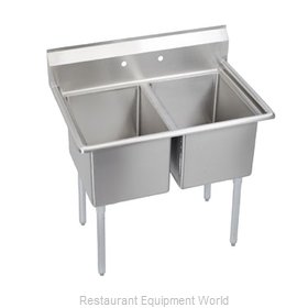 Elkay SL2C18X18-0 Sink, (2) Two Compartment