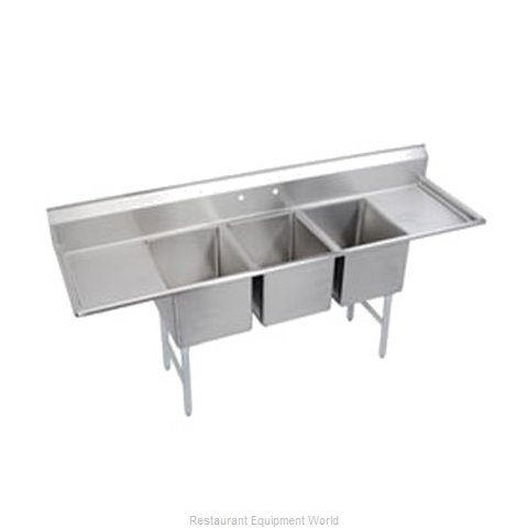 Elkay SL3C10X14-2-16 Sink, (3) Three Compartment