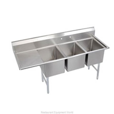 Elkay SL3C10X14-L-12 Sink, (3) Three Compartment