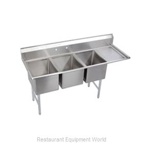 Elkay SL3C10X14-R-12 Sink, (3) Three Compartment