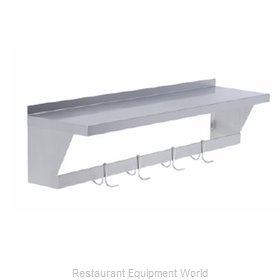 Elkay SLW-S-36 Overshelf, Wall-Mounted With Pot Rack