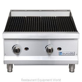 Eurodib T-CBR24 Charbroiler, Gas, Countertop