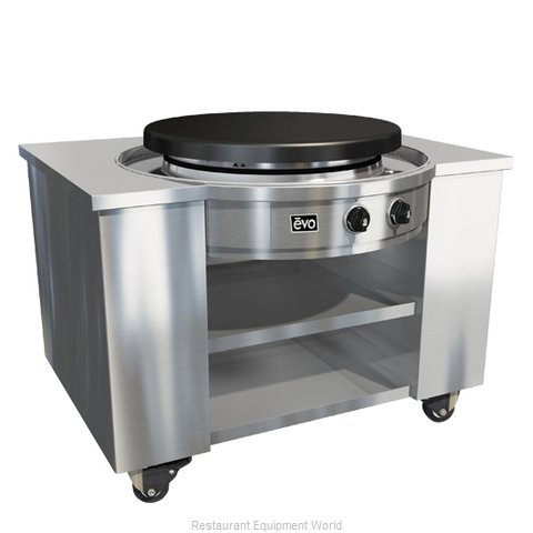EVO 10-0070-DCS-LP Round Griddle / Fry Top, Gas (Magnified)