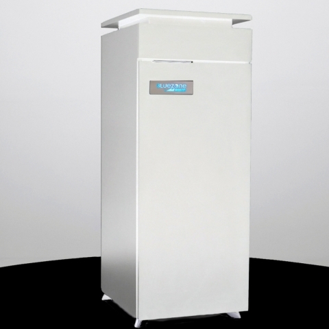 Bluezone by Middleby Model 450 UV-C Air Purifier with White Ready-to-Go Tower (Magnified)