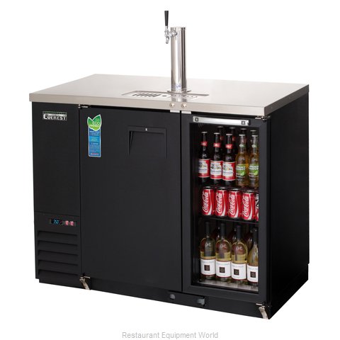 Everest Refrigeration EBDS2-BBG-24 Draft Beer Cooler (Magnified)