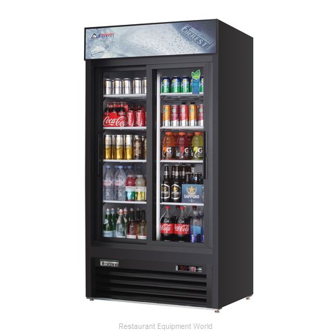Everest Refrigeration EMGR33B Refrigerator, Merchandiser (Magnified)