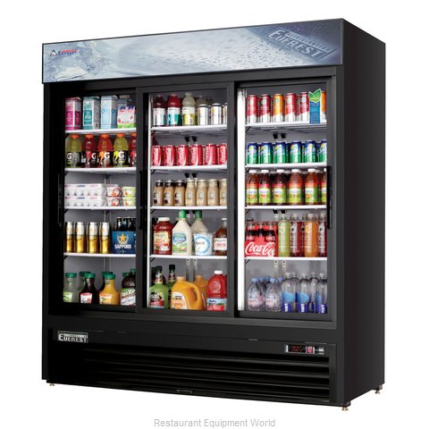 Everest Refrigeration EMGR69B Refrigerator, Merchandiser