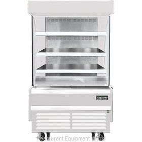Everest Refrigeration EOMV-36-W-28-S Merchandiser, Open Refrigerated Display