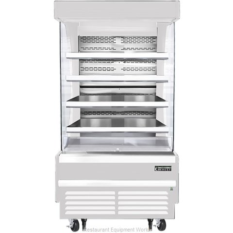 Everest Refrigeration EOMV-36-W-28-T Merchandiser, Open Refrigerated Display