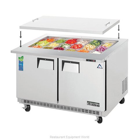 Everest Refrigeration EOTP2 Refrigerated Counter, Mega Top Sandwich / Salad Unit (Magnified)