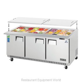 Everest Refrigeration EOTP3 Refrigerated Counter, Mega Top Sandwich / Salad Unit