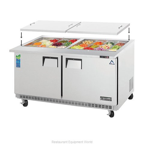 Everest Refrigeration EOTPW2 Refrigerated Counter, Mega Top Sandwich / Salad Uni