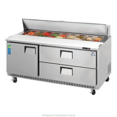 Everest Refrigeration EPBNR3-D2 Refrigerated Counter, Sandwich / Salad Top
