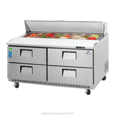 Everest Refrigeration EPBNWR2-D4 Refrigerated Counter, Sandwich / Salad Top (Magnified)