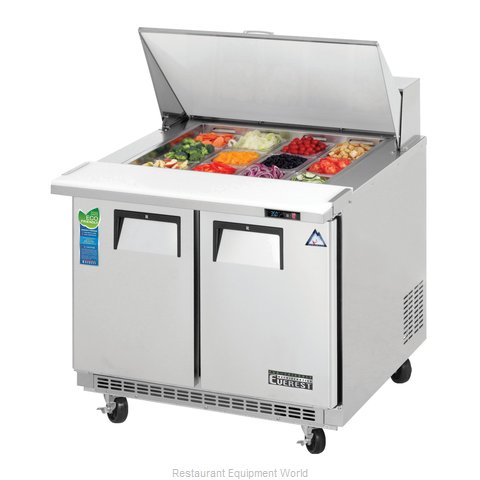Everest Refrigeration EPBSR2 Refrigerated Counter, Mega Top Sandwich / Salad Uni