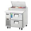 Mesa Refrigerada de Preparación de Pizzas <br><span class=fgrey12>(Everest Refrigeration EPPR1-D2 Refrigerated Counter, Pizza Prep Table)</span>