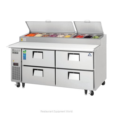 Everest Refrigeration EPPR2-D4 Refrigerated Counter, Pizza Prep Table