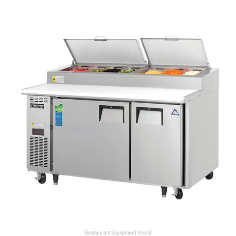 Everest Refrigeration EPPSR2 Refrigerated Counter, Pizza Prep Table