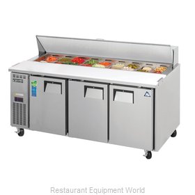 Everest Refrigeration EPR3 Refrigerated Counter, Sandwich / Salad Top