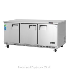 Everest Refrigeration ETBR3 Refrigerator, Undercounter, Reach-In