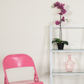 Bubblegum Pink Folding Chair