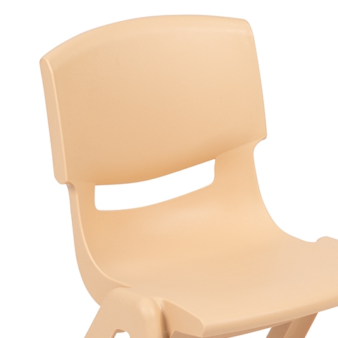 2PK Natural Plastic Chair