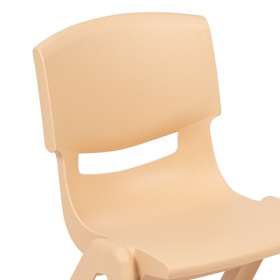 2PK Natural Plastic Chair