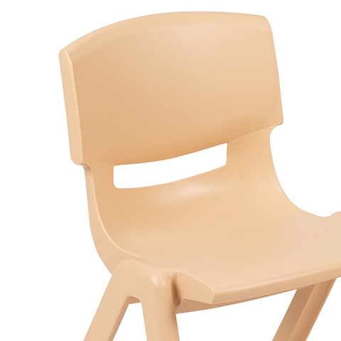 2PK Natural Plastic Chair