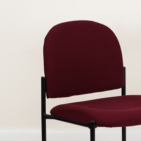 Burgundy Fabric Stack Chair