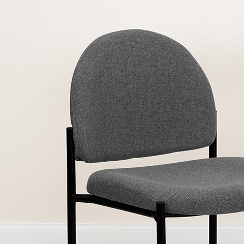 Gray Fabric Stack Chair