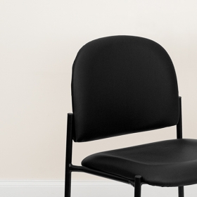 Black Vinyl Stack Chair