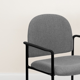 Gray Fabric Stack Chair
