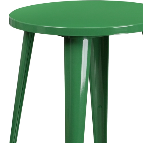 24RD Green Metal Table