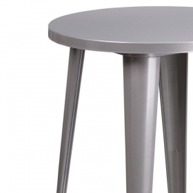 24RD Silver Metal Table