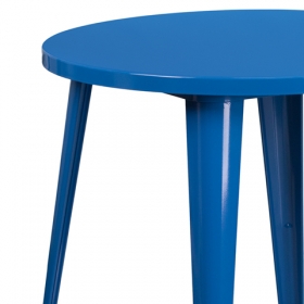 30RD Blue Metal Table