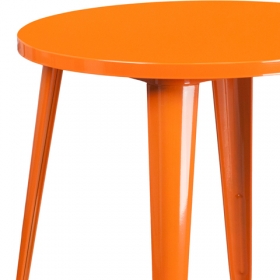 30RD Orange Metal Table