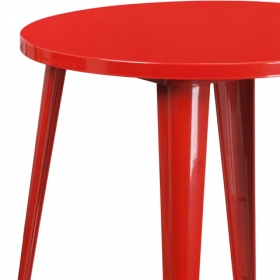 30RD Red Metal Table