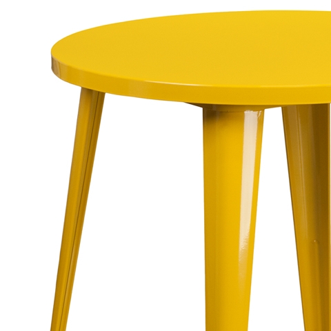 30RD Yellow Metal Table