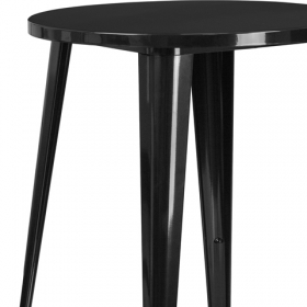 30RD Black Metal Bar Table