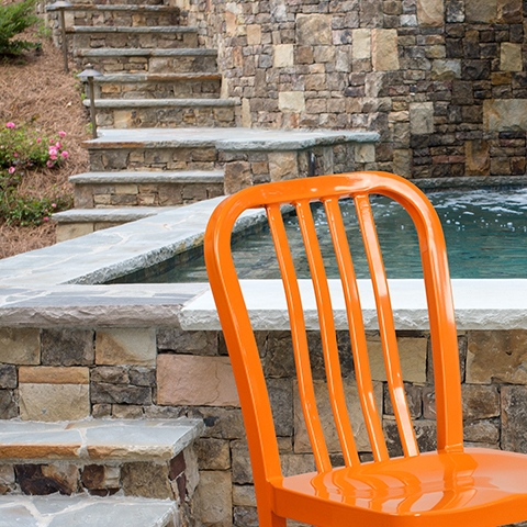 Orange Indoor-Outdoor Chair