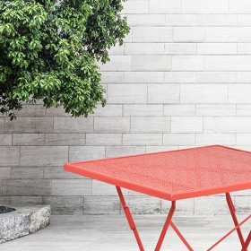 28SQ Coral Folding Patio Table
