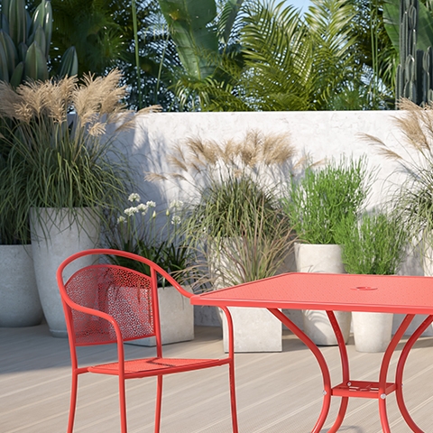 35.5SQ Coral Patio Table