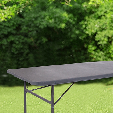 30x72 Gray Plastic Fold Table