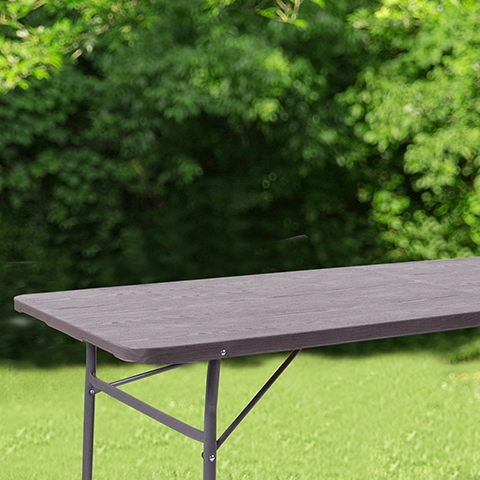 30x72 Brown Plastic Fold Table