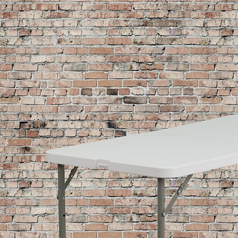 24x48 White Plastic Fold Table